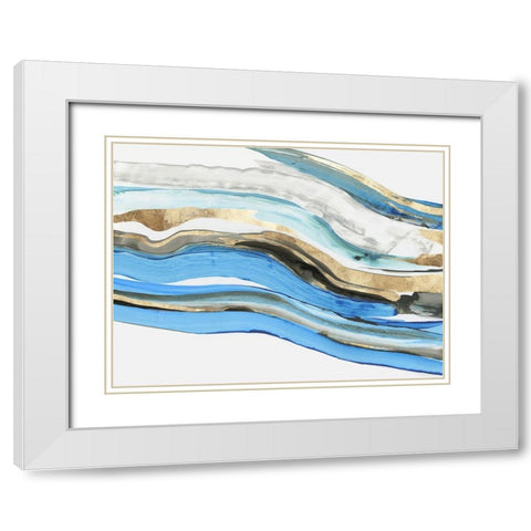 Gravitating  White Modern Wood Framed Art Print with Double Matting by Reeves, Tom