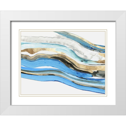 Gravitating  White Modern Wood Framed Art Print with Double Matting by Reeves, Tom