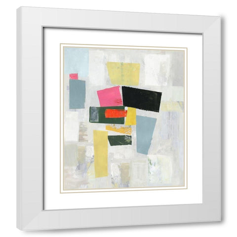 Fixed Ideas II  White Modern Wood Framed Art Print with Double Matting by Reeves, Tom