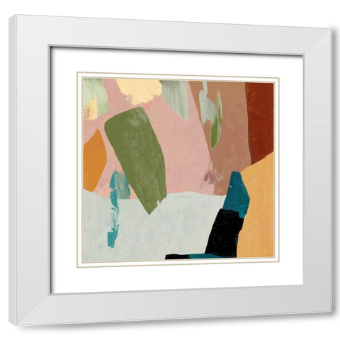 Afloat I  White Modern Wood Framed Art Print with Double Matting by Reeves, Tom