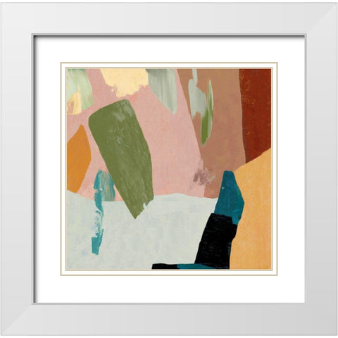 Afloat I  White Modern Wood Framed Art Print with Double Matting by Reeves, Tom