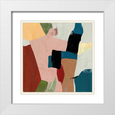 Afloat II  White Modern Wood Framed Art Print with Double Matting by Reeves, Tom