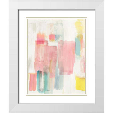Summer Sorbet  White Modern Wood Framed Art Print with Double Matting by Reeves, Tom