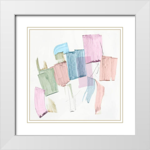 Touch of Spring  White Modern Wood Framed Art Print with Double Matting by Reeves, Tom