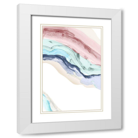 Insistent I  White Modern Wood Framed Art Print with Double Matting by Reeves, Tom