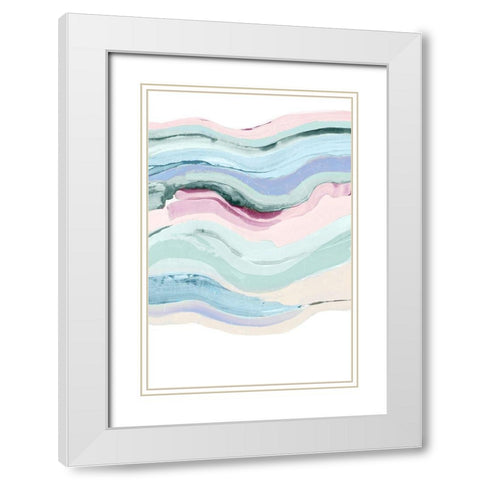 Insistent II  White Modern Wood Framed Art Print with Double Matting by Reeves, Tom
