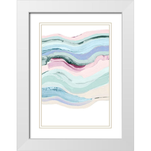Insistent II  White Modern Wood Framed Art Print with Double Matting by Reeves, Tom