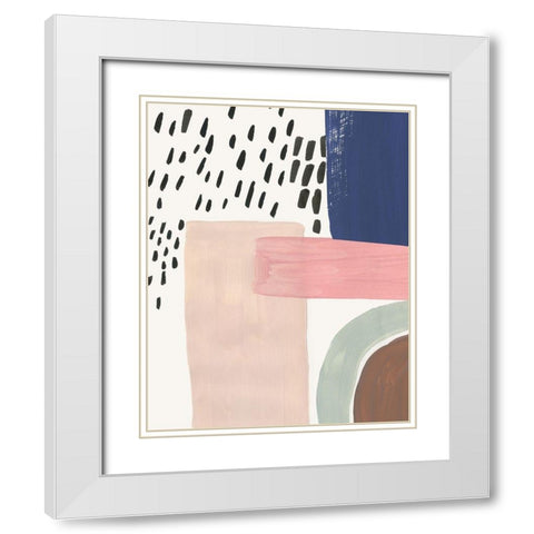 Escaping Stiffness White Modern Wood Framed Art Print with Double Matting by Reeves, Tom