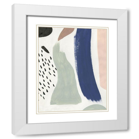 Motion in Time White Modern Wood Framed Art Print with Double Matting by Reeves, Tom
