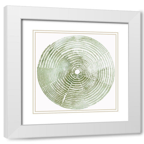 Reaching Balance I White Modern Wood Framed Art Print with Double Matting by Reeves, Tom
