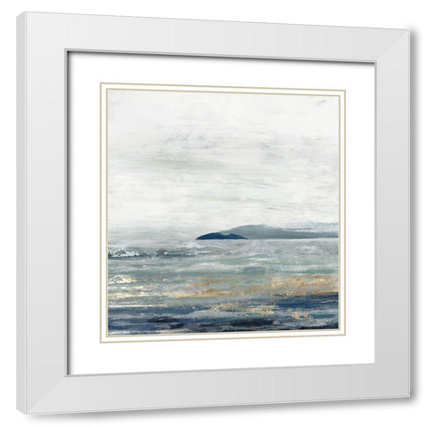 Elsewhere White Modern Wood Framed Art Print with Double Matting by Reeves, Tom