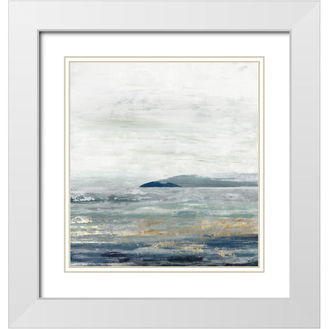 Elsewhere White Modern Wood Framed Art Print with Double Matting by Reeves, Tom