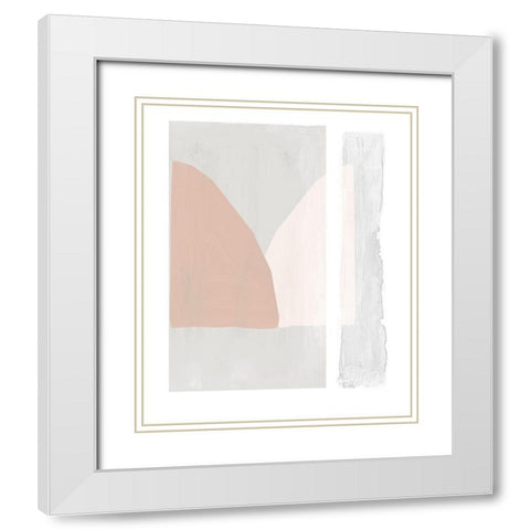 Soft and Light White Modern Wood Framed Art Print with Double Matting by Reeves, Tom
