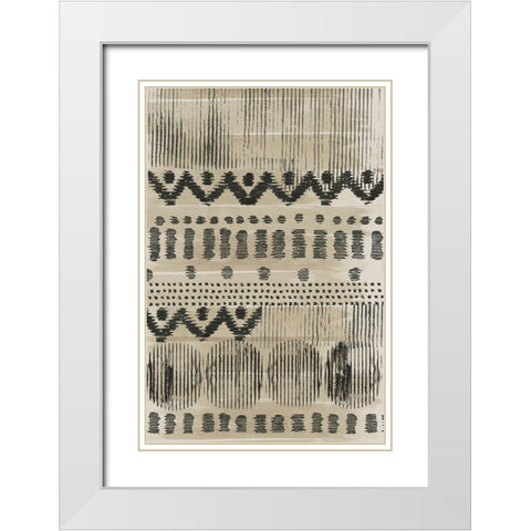 Wool and Silk II White Modern Wood Framed Art Print with Double Matting by Reeves, Tom