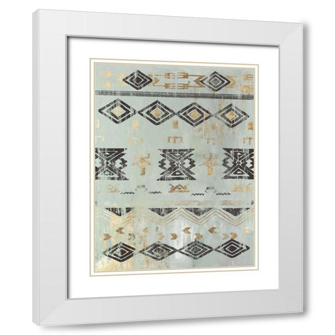 In the Rhythm II White Modern Wood Framed Art Print with Double Matting by Reeves, Tom