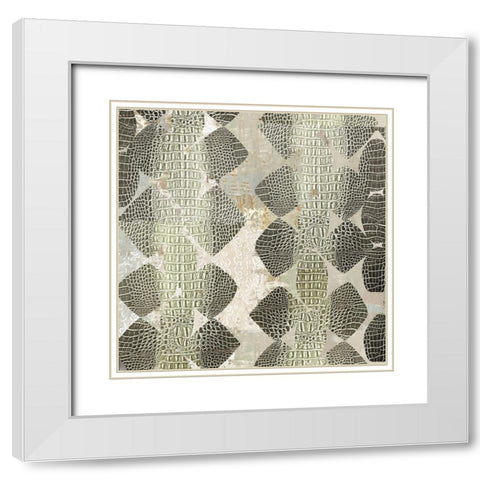 Python White Modern Wood Framed Art Print with Double Matting by Reeves, Tom