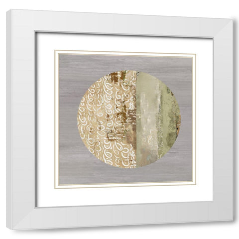 Protection Medallion I White Modern Wood Framed Art Print with Double Matting by Reeves, Tom
