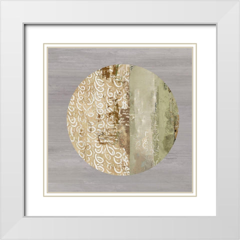 Protection Medallion I White Modern Wood Framed Art Print with Double Matting by Reeves, Tom