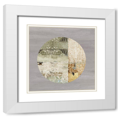 Protection Medallion II White Modern Wood Framed Art Print with Double Matting by Reeves, Tom