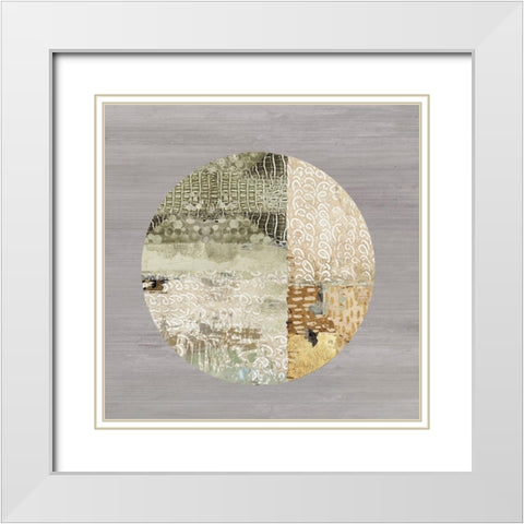 Protection Medallion II White Modern Wood Framed Art Print with Double Matting by Reeves, Tom