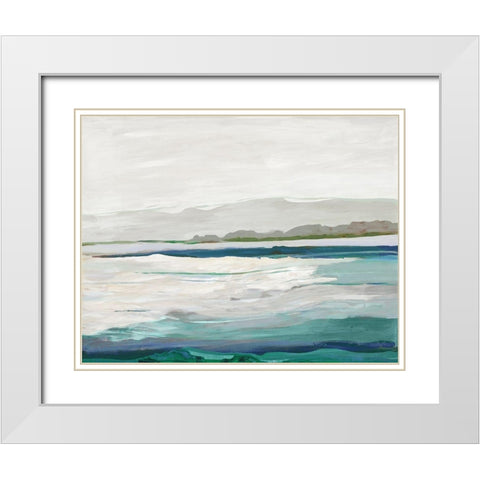 Air of New Land White Modern Wood Framed Art Print with Double Matting by Reeves, Tom