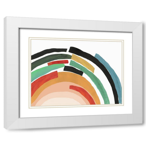 Covered White Modern Wood Framed Art Print with Double Matting by Reeves, Tom