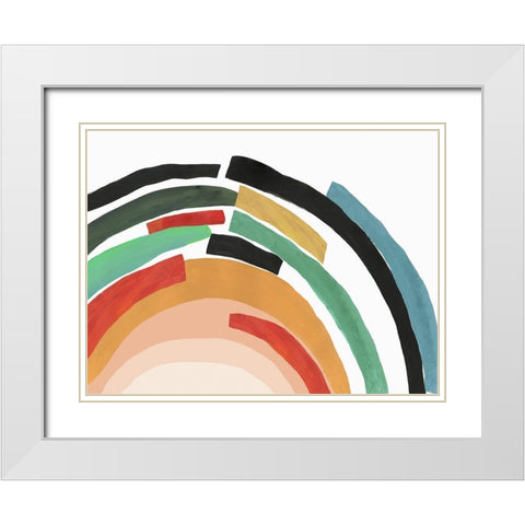 Covered White Modern Wood Framed Art Print with Double Matting by Reeves, Tom