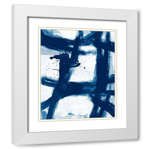 Magnets White Modern Wood Framed Art Print with Double Matting by Reeves, Tom