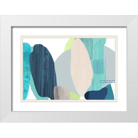 Behaviour  White Modern Wood Framed Art Print with Double Matting by Reeves, Tom