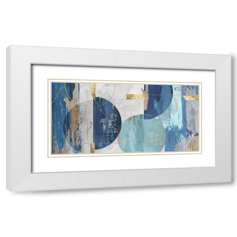 Floating Forms White Modern Wood Framed Art Print with Double Matting by Reeves, Tom