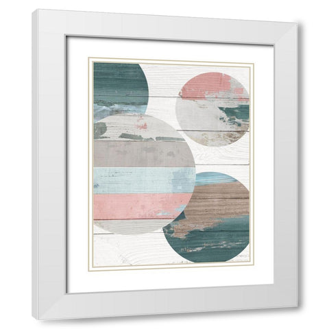 Simple Move I White Modern Wood Framed Art Print with Double Matting by Reeves, Tom