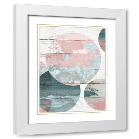 Simple Move II White Modern Wood Framed Art Print with Double Matting by Reeves, Tom