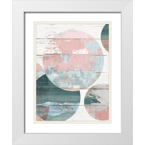 Simple Move II White Modern Wood Framed Art Print with Double Matting by Reeves, Tom