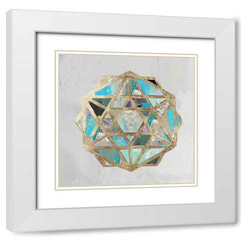 Artefact I White Modern Wood Framed Art Print with Double Matting by Reeves, Tom