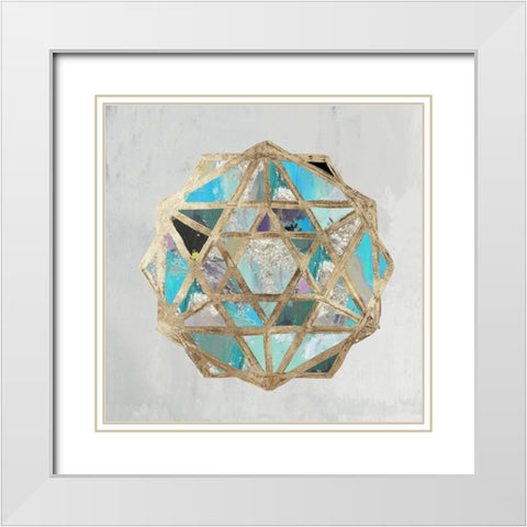 Artefact I White Modern Wood Framed Art Print with Double Matting by Reeves, Tom