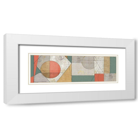 Geometry of Life White Modern Wood Framed Art Print with Double Matting by Reeves, Tom