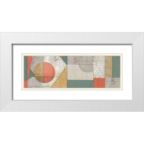 Geometry of Life White Modern Wood Framed Art Print with Double Matting by Reeves, Tom