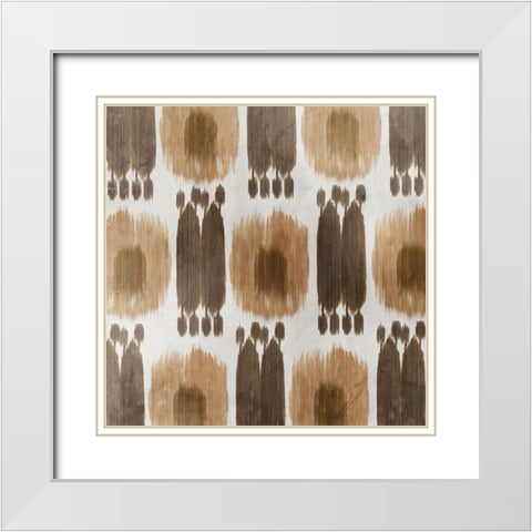 Tapestry White Modern Wood Framed Art Print with Double Matting by Reeves, Tom
