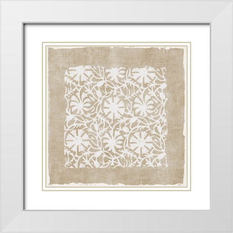 Venetian Lace II White Modern Wood Framed Art Print with Double Matting by Reeves, Tom