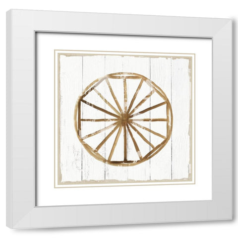 Amulet III White Modern Wood Framed Art Print with Double Matting by Reeves, Tom