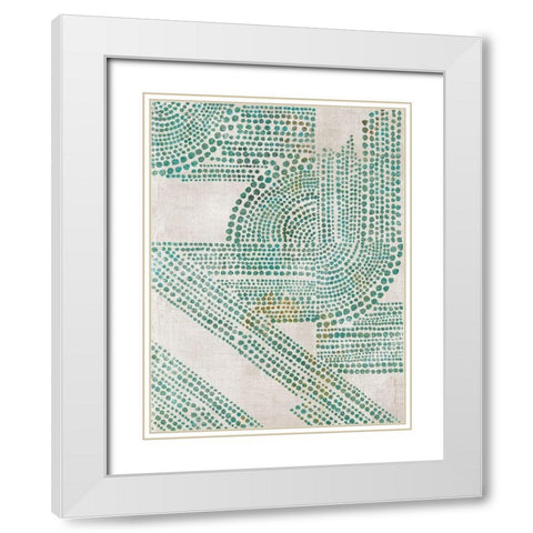 Follow Us I  White Modern Wood Framed Art Print with Double Matting by Reeves, Tom