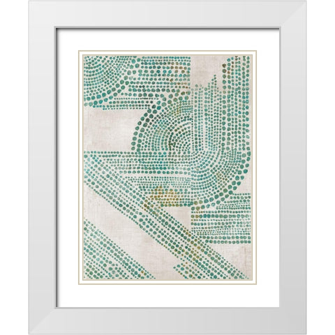Follow Us I  White Modern Wood Framed Art Print with Double Matting by Reeves, Tom