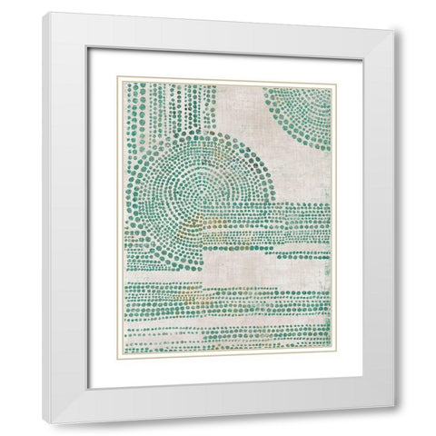 Follow Us II White Modern Wood Framed Art Print with Double Matting by Reeves, Tom