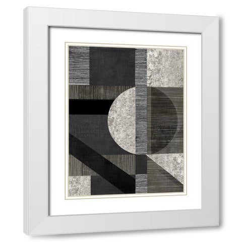 Perfect Lines I White Modern Wood Framed Art Print with Double Matting by Reeves, Tom