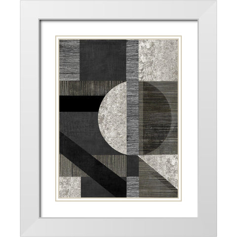 Perfect Lines I White Modern Wood Framed Art Print with Double Matting by Reeves, Tom