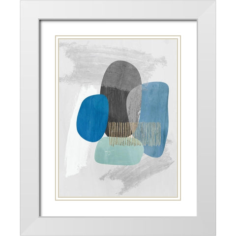 Cyra I  White Modern Wood Framed Art Print with Double Matting by Reeves, Tom