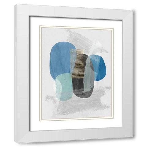 Cyra II White Modern Wood Framed Art Print with Double Matting by Reeves, Tom