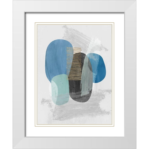 Cyra II White Modern Wood Framed Art Print with Double Matting by Reeves, Tom