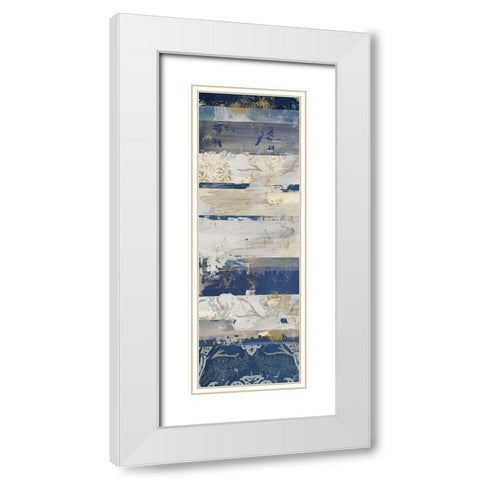 Indigo Concepts II White Modern Wood Framed Art Print with Double Matting by Reeves, Tom