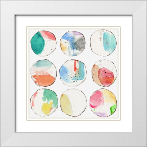 Colourful Ceramics White Modern Wood Framed Art Print with Double Matting by Reeves, Tom